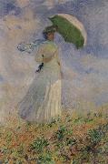 Claude Monet Study of a Figure Outdoors oil painting reproduction